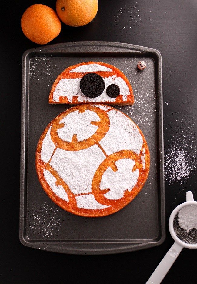 May the Fourth recipes: How clever are these BB-8 Orange Bars at Cooking is Messy?!