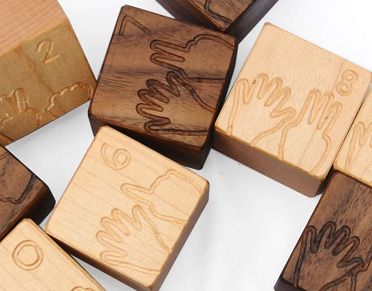handmade counting numbers wooden blocks at manzanita kids | baby shower gift guide handmade counting numbers wooden blocks at manzanita kids | baby shower gift guide