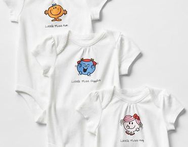 little miss or mr men bodysuit 3-pack | baby shower gift guide little miss or mr men bodysuit 3-pack | baby shower gift guide