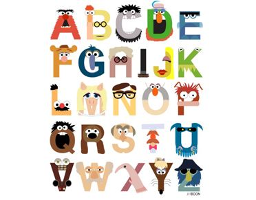 muppets alphabet poster or canvas at society 6 | baby shower gift guide muppets alphabet poster or canvas at society 6 | baby shower gift guide