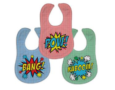 pop art bib trio at psychobaby | baby shower gift guide pop art bib trio at psychobaby | baby shower gift guide