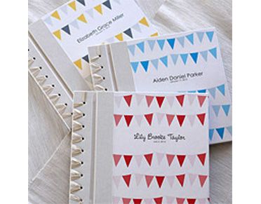 hand bound personalized baby book at rag & bone bindery | baby shower gift guide hand bound personalized baby book at rag & bone bindery | baby shower gift guide