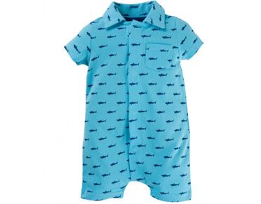sharks pique polo romper at magnificent baby | baby shower gift guide sharks pique polo romper at magnificent baby | baby shower gift guide