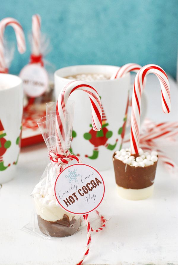 Candy cane recipes: These Candy Cane Hot Cocoa Pops make such a cute gift or fun project for a winter afternoon. Thanks, Boulder Locavore!