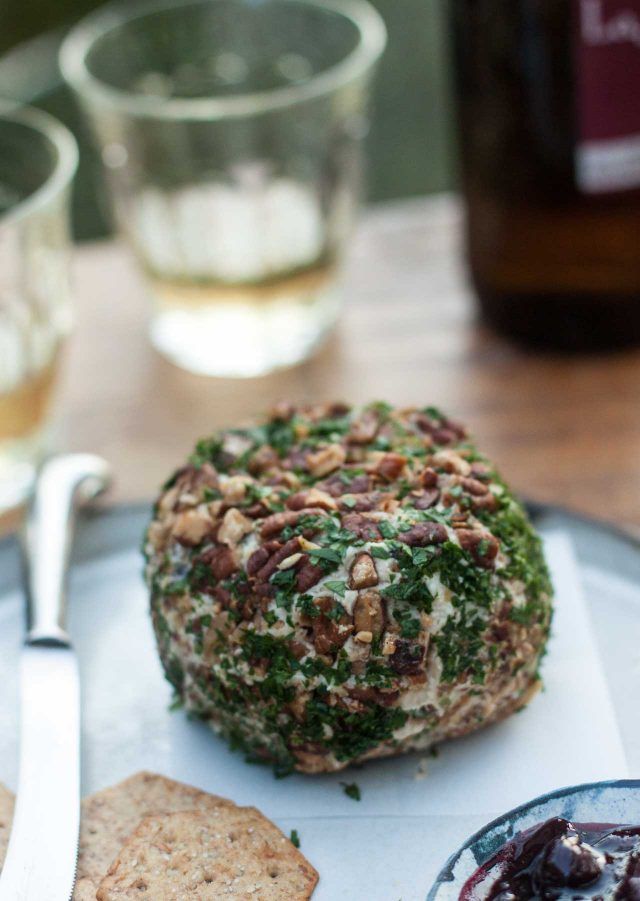 Dishes that travel well: Obsessing over this Cheese Ball from David Lebovitz! So decadent. 
