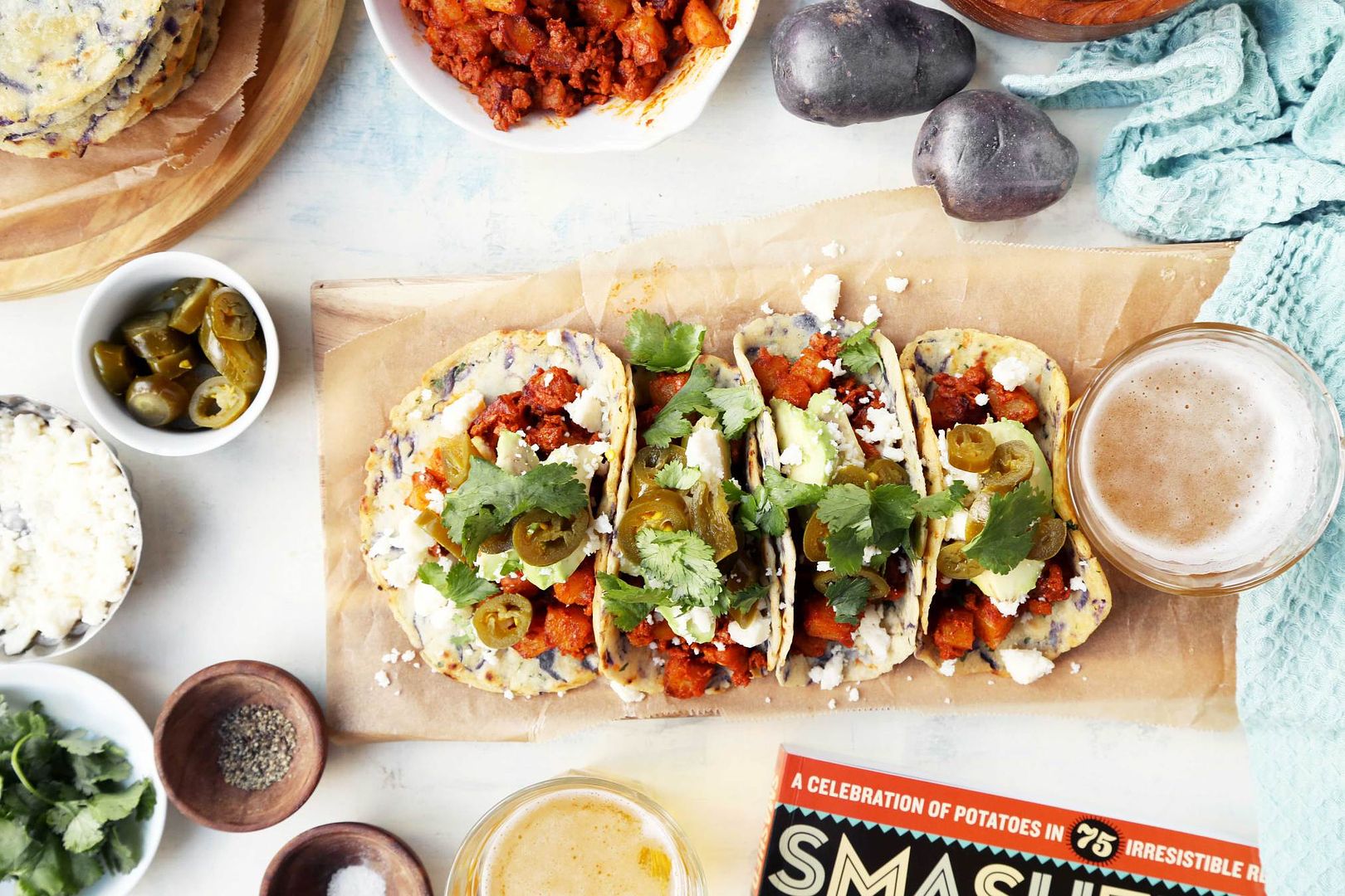 Cool Mom Eats weekly meal plan: Potato Chorizo Tacos at The Candid Appetite 