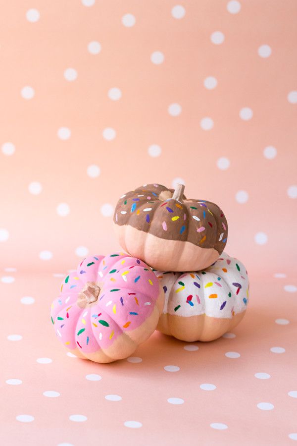 These DIY Donut Pumpkins are such a fun no-carve alternative for your pumpkins, and an adorable end result too. 