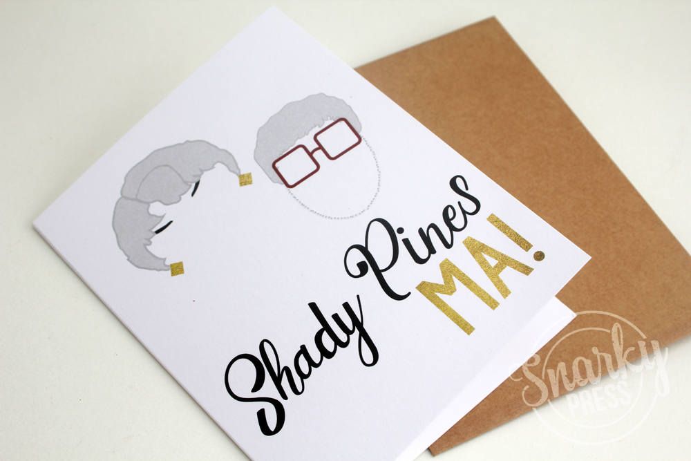 Funniest Mother's Day cards: Shady Pines card from Alva Lumos | rstyle affiliate link