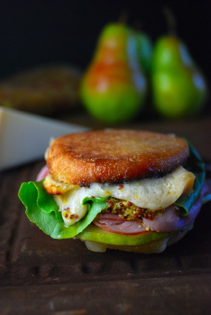 The Ham & Alpine Cheese Melt is the perfect power breakfast or light dinner. | Three Beans on a String