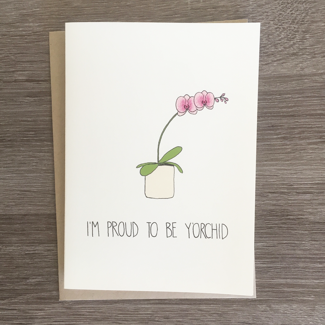 Funniest Mother's Day cards: I'm Proud To Be Y'Orchid card from Fine Ass Lines