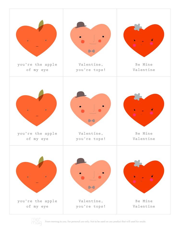 Mer Mag Valentine card hearts | Cool Mom Picks
