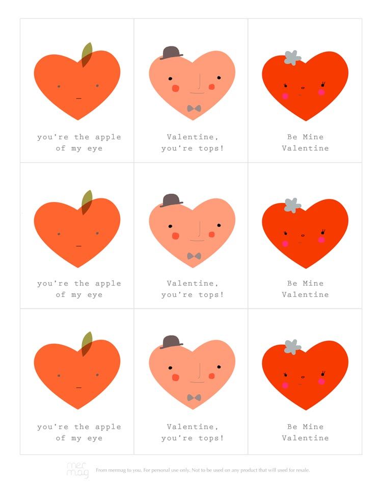 14 Cartes de Saint-Valentin Imprimables pour la Salle de Classe