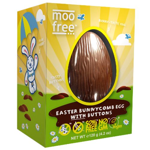 All-natural and allergy-free Easter candy: Moo Free Easter Bunnycomb Egg | Cool Mom Eats