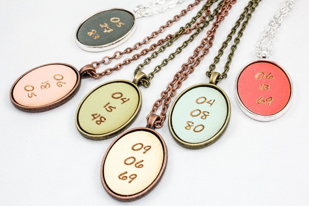 Mother’s Day gifts under $25: Personalized date pendant | once again sam