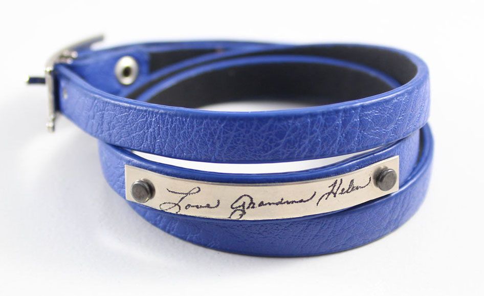 Personalized keepsake jewelry for mom: Personalized handwriting bracelet | aka Originals on Etsy