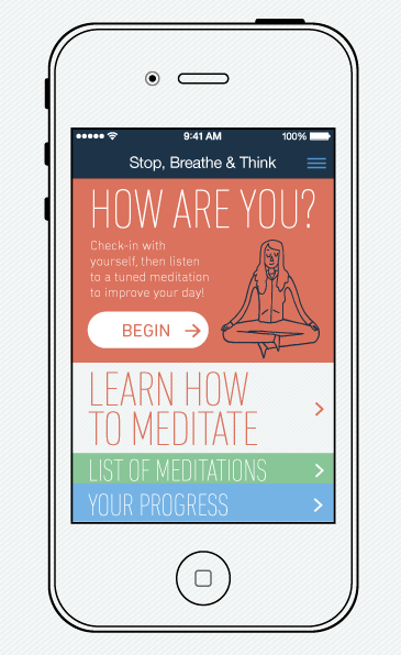 New Year's resolution apps: Stop, Breathe & Think app to help you deal with stress