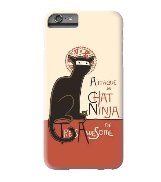 Cool iPhone 6 cases on CoolMomTech.com:  Threadless' A French Ninja Cat iPhone 6 case