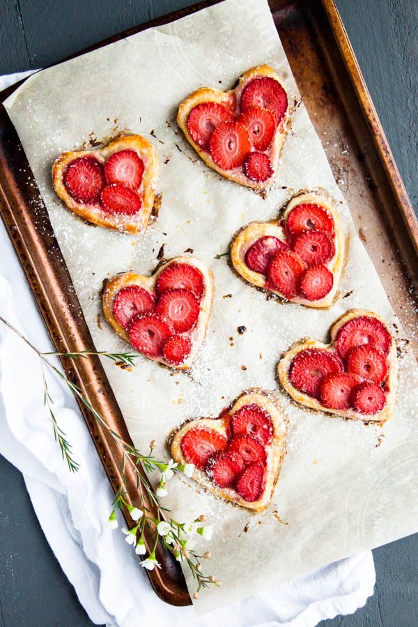 Last-minute Valentine's Day treats: Easiest Valentine's breakfast ever? Try these Strawberry Breakfast Pastries at Breakfast for Dinner. 