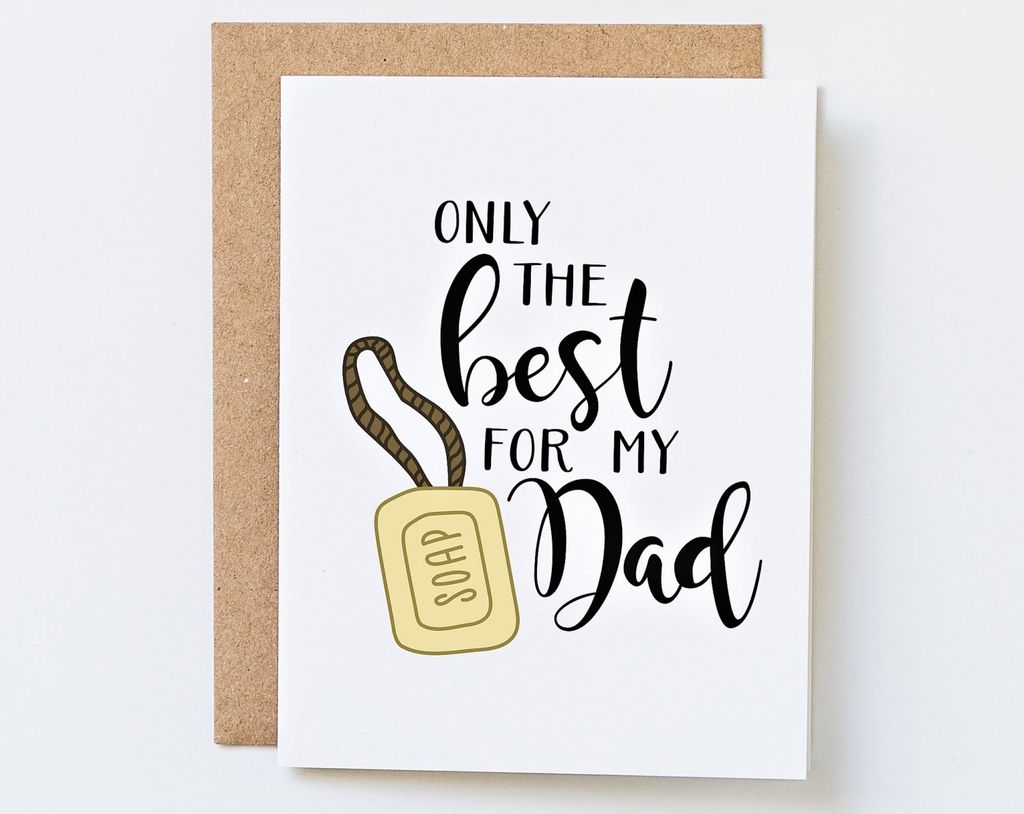 Funniest Father's Day cards: Soap on a Rope Father's Day Card | Aquabirch