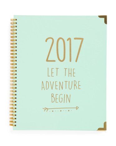 An inspirational 2017 planner to help start your new year with an open mind and adventurous spirit 