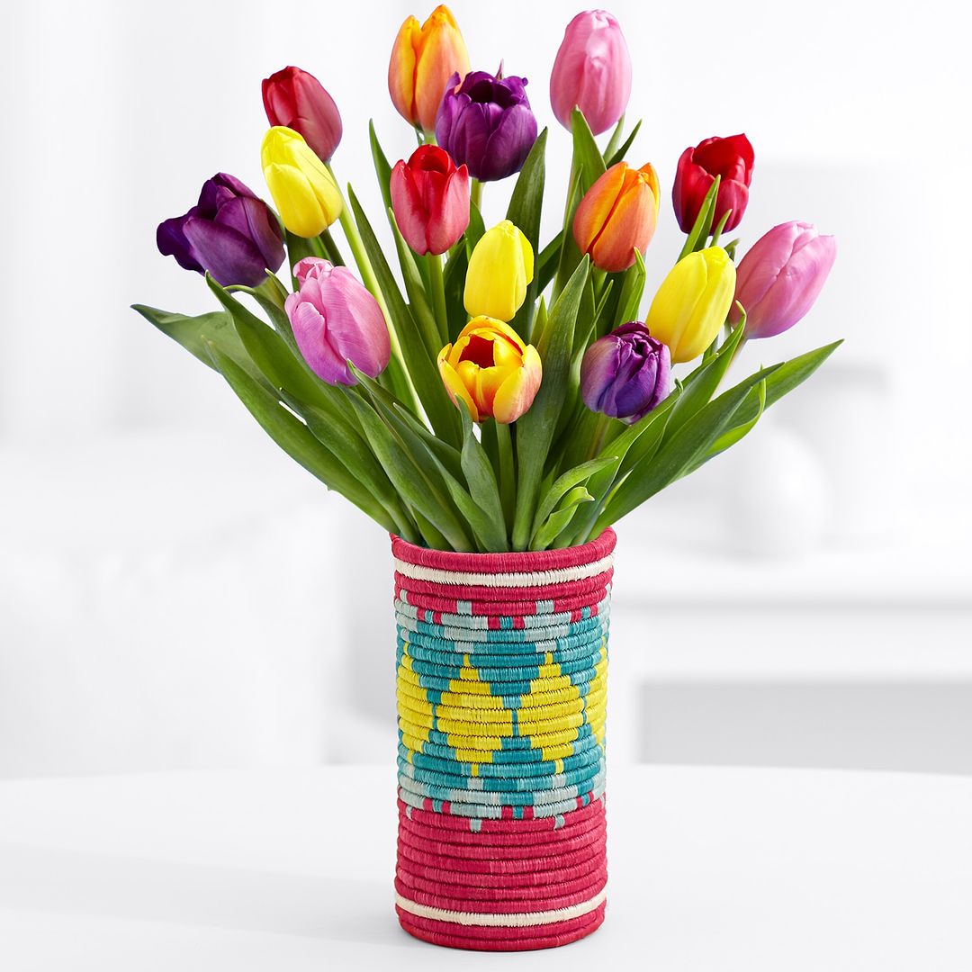 The new All Across Africa collection includes Mother's Day flowers in handwoven baskets supporting women artisans in East Africa