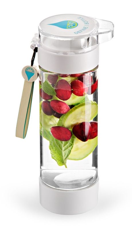 Define fruit-infused water bottles: add fruit to your water!