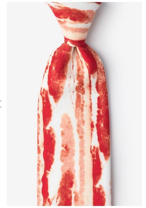 Worst Father's Day Gifts: Bacon Tie | Ties.com 