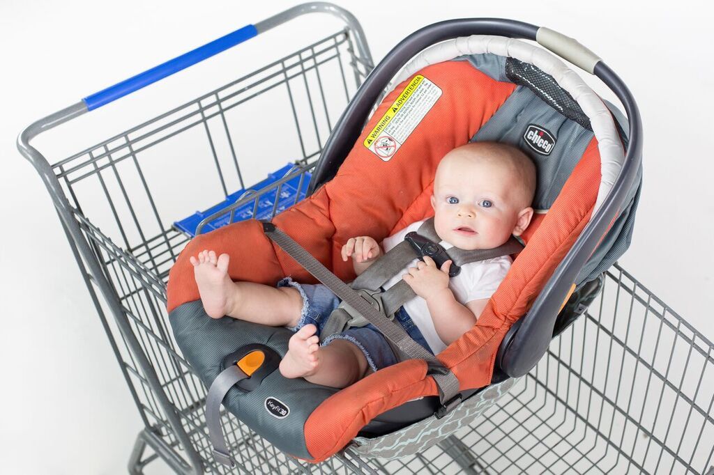 Grocery shopping with a baby Binxy Baby s got your back