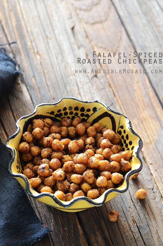 Falafel Spiced Chickpeas | An Edible Mosaic | Food blogs to follow in 2015