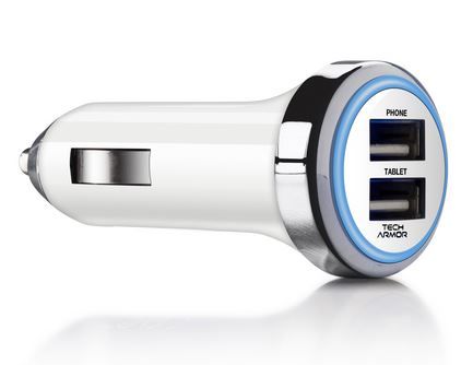 Tech Armor dual device car charger - a road trip must-have | Cool Mom Tech 