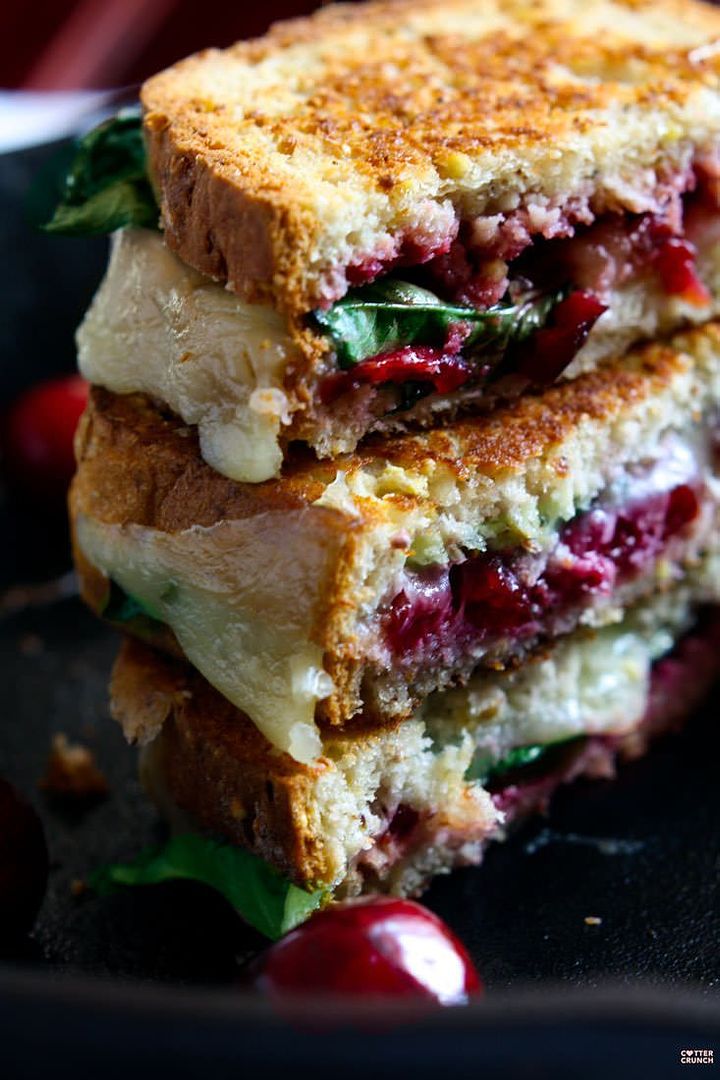 The Cherry, Basil, Provolone Gluten Free Grilled Cheese looks amazing, whether you're gluten-intolerant or a pastry fiend. | Cotter Crunch 
