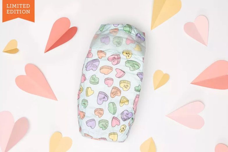 Valentine's Day gifts for babies: Limited edition Sweetheart Diapers at The Honest Co. 
