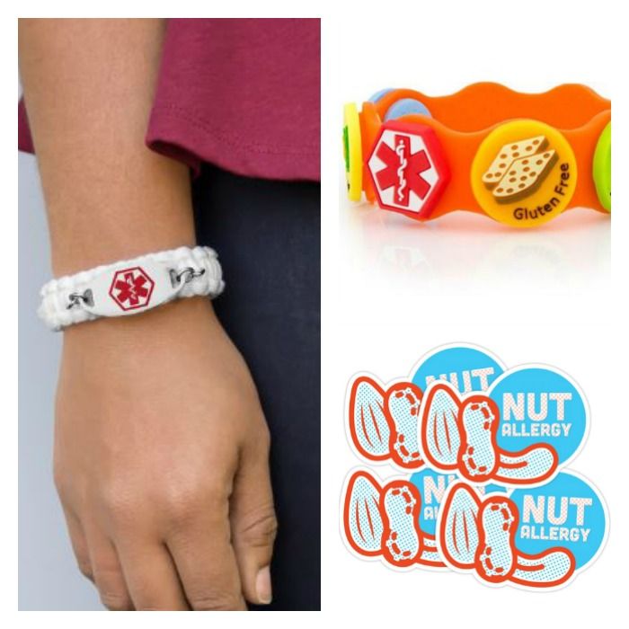 Summer camp with food allergies: medical alert bracelets and labels will serve as a constant reminder of your child's allergies. 