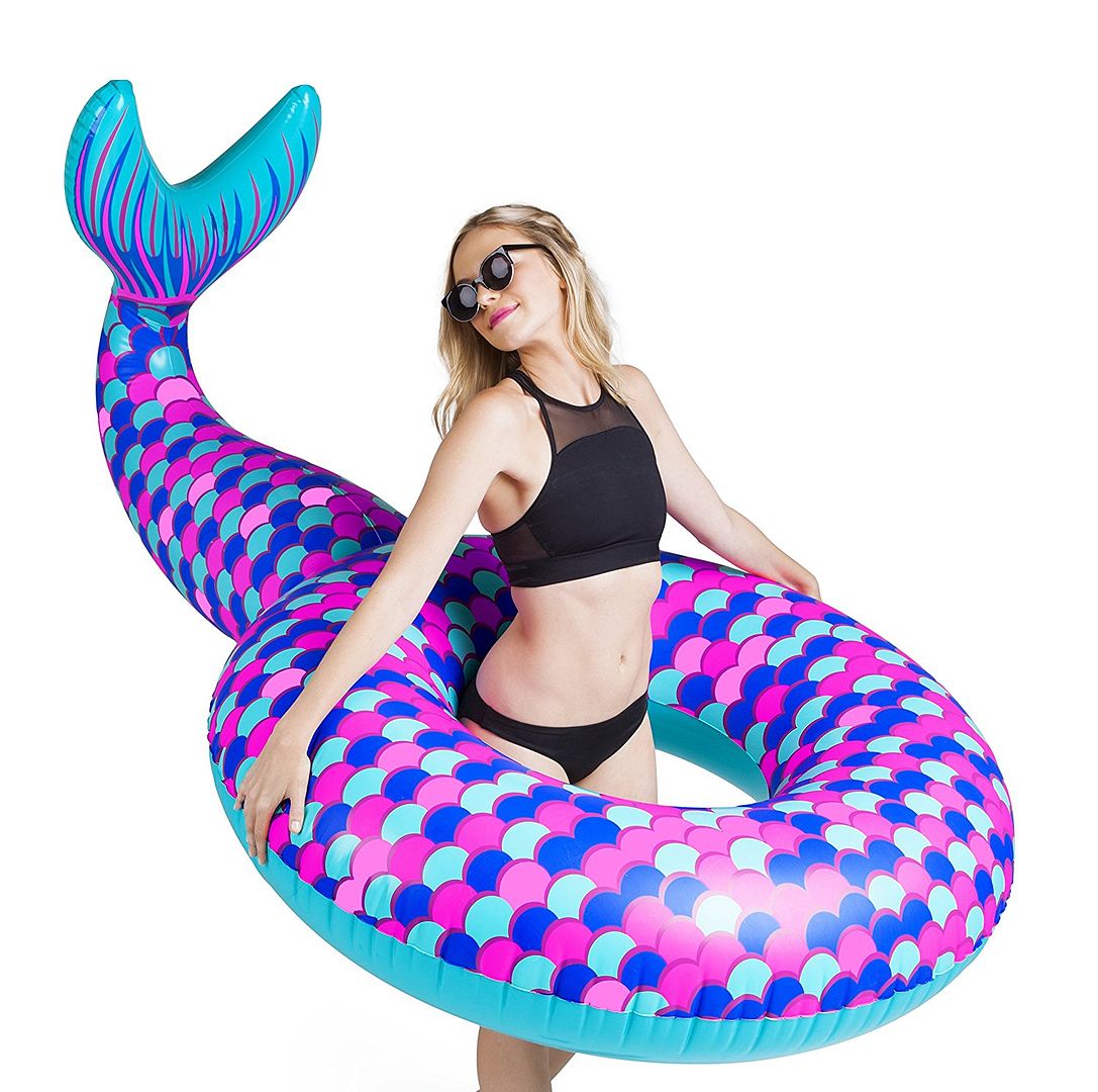 Coolest pool floats: Giant Mermaid Tail Pool Float by Big Mouth Inc. | rstyle affiliate link