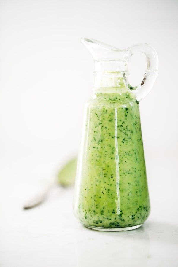 Get creative with your avocado by making this 5-Minute Avocado Cilantro Dressing at Pinch of Yum