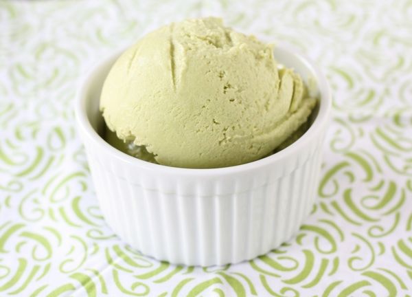 Avocado in ice cream? Yes, please, for a healthy dessert that has some nutrition power, too! Avocado Ice Cream at Two Peas and Their Pod