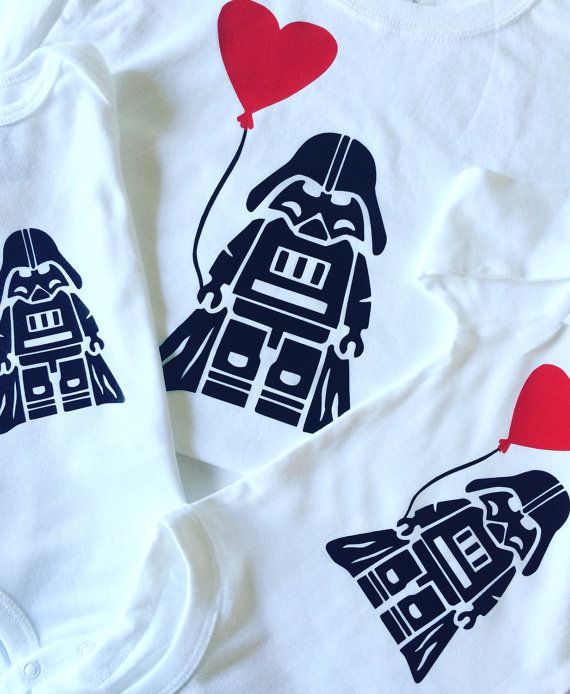 Valentine's Day gifts for baby: These Star Wars Valentines Onesies are so clever! | Madison Handmade