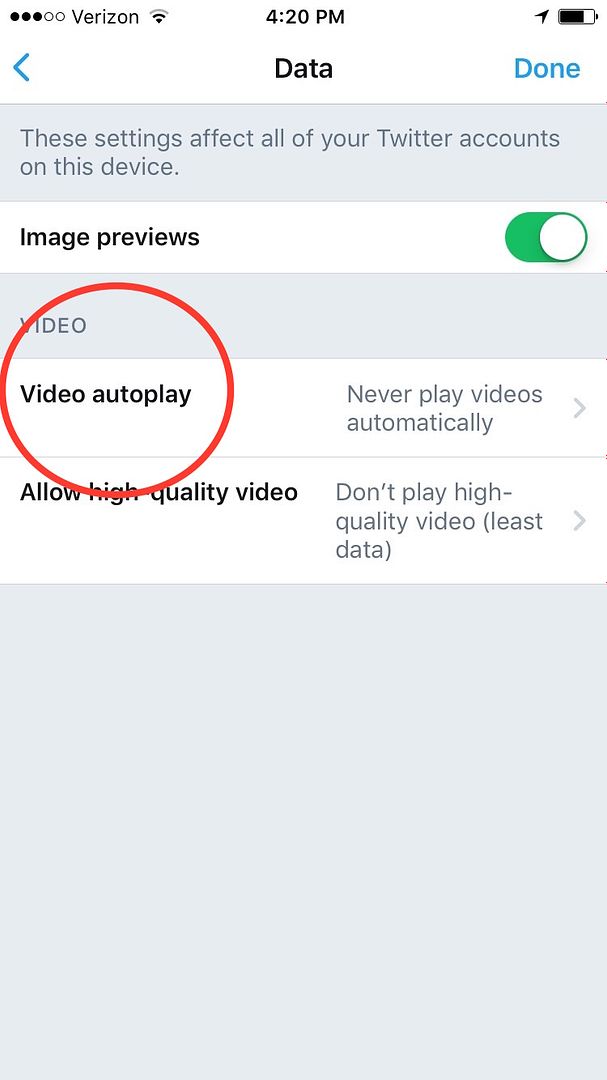 How to disable video autoplay: Save your data by disabling autoplay on the Twitter app. 