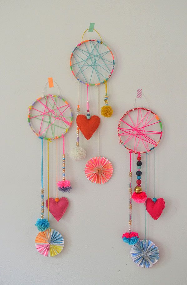 DIY Dreamcatchers: So much room for creativity with these cheery dreamcatchers from the Art Bar.
