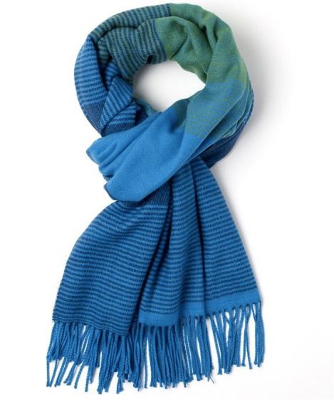 Pair this pretty, versatile Soft Stripe Blanket Wrap by Echo with a sweater for an easy outfit upgrade.