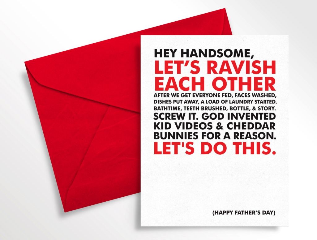 Funniest Father's Day cards: Hey Handsome Father's Day Card | Committed 