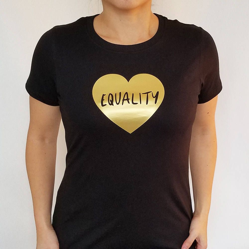 Feminist Mother's Day gifts: Equality Advocacy Tee from Brave New World Designs