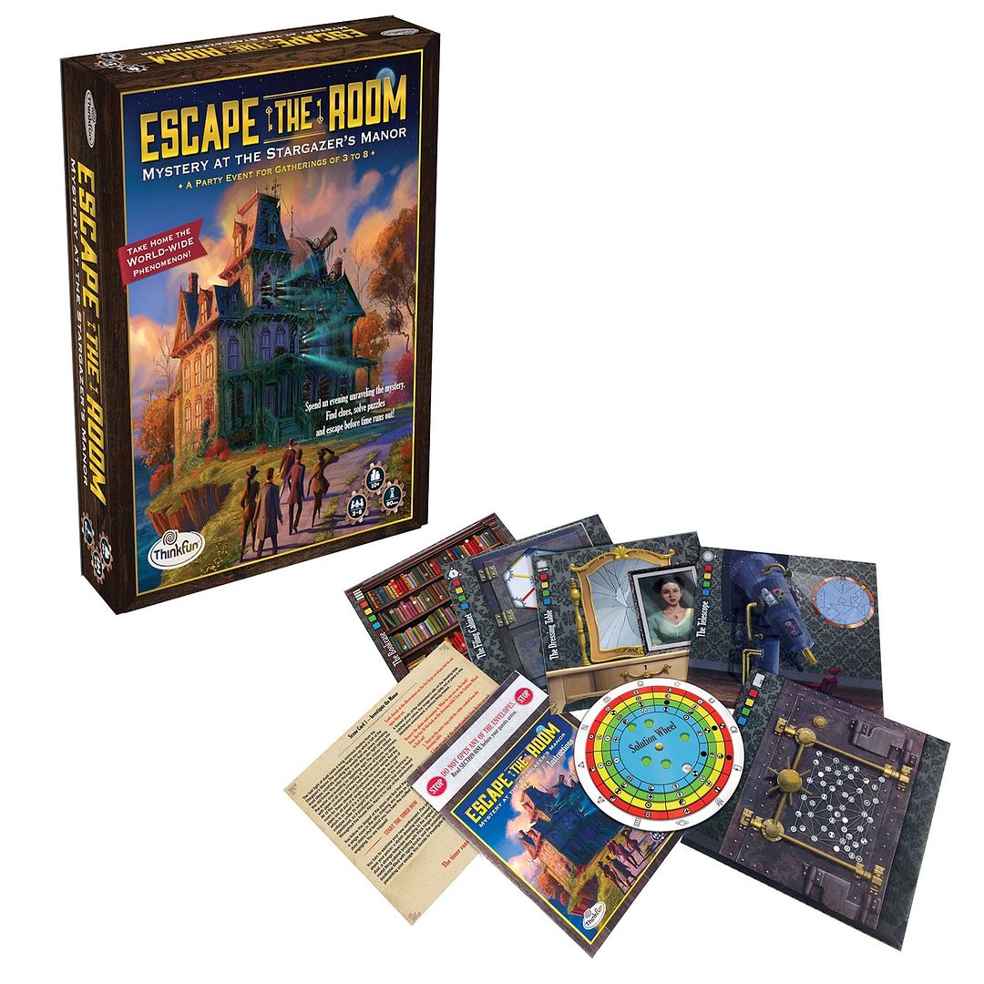 Escape Room Party: Escape the Room Mystery at Stargazer's Manor Board Game