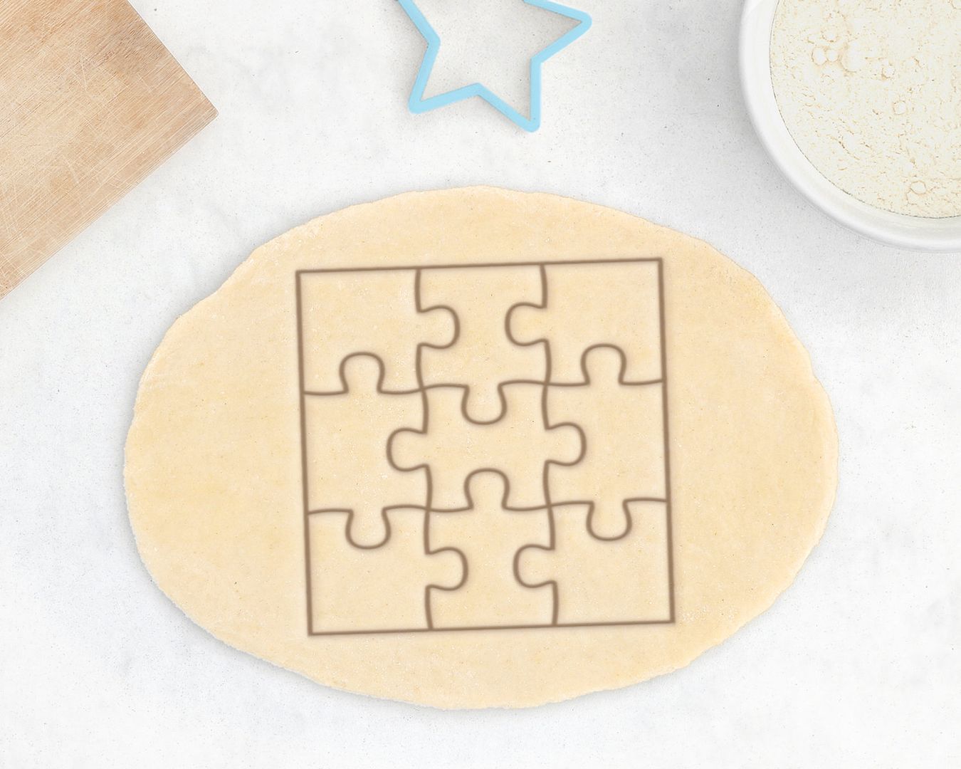 Escape Room Party: Puzzle Cookie Cutter from Rochaix Cookie Cutter