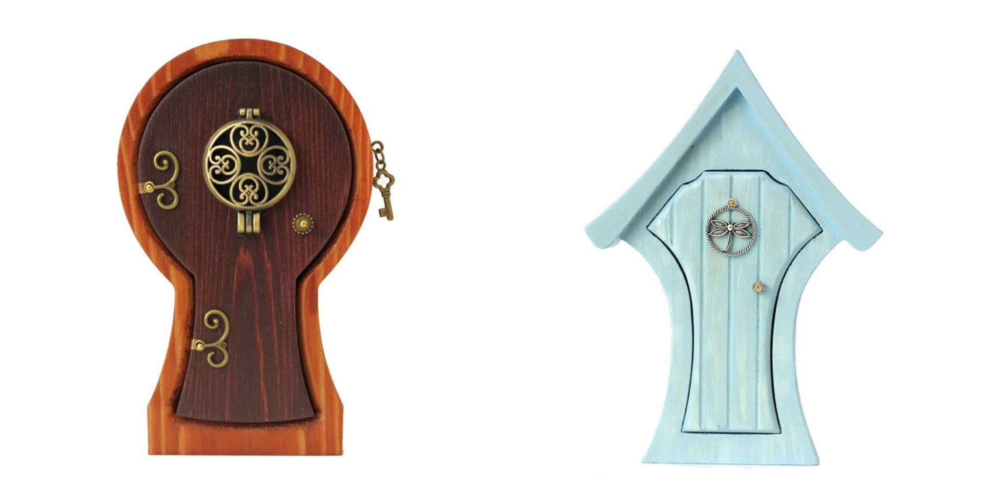 How cute are these itsy bitsy fairy doors we found on Etsy? Imagination at its best.