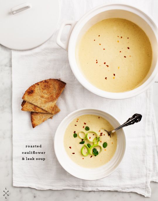Roasted Cauliflower and Leek Soup | Love & Lemons | Food blogs to follow in 2015