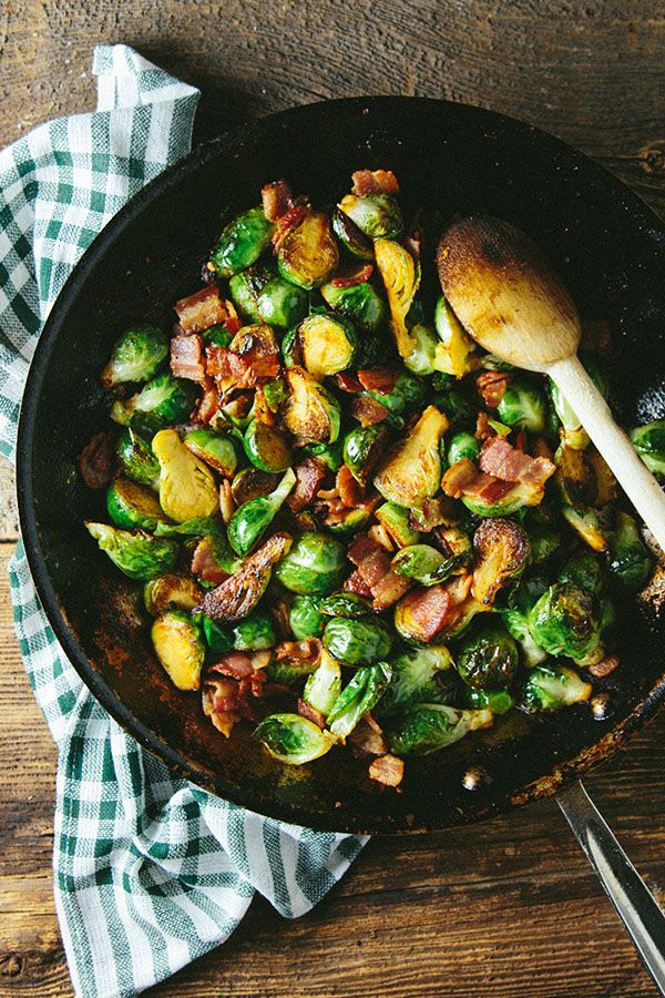 Brussels Sprouts with Bacon and Maple Butter | Feed Me Dearly | Food blogs to follow in 2015