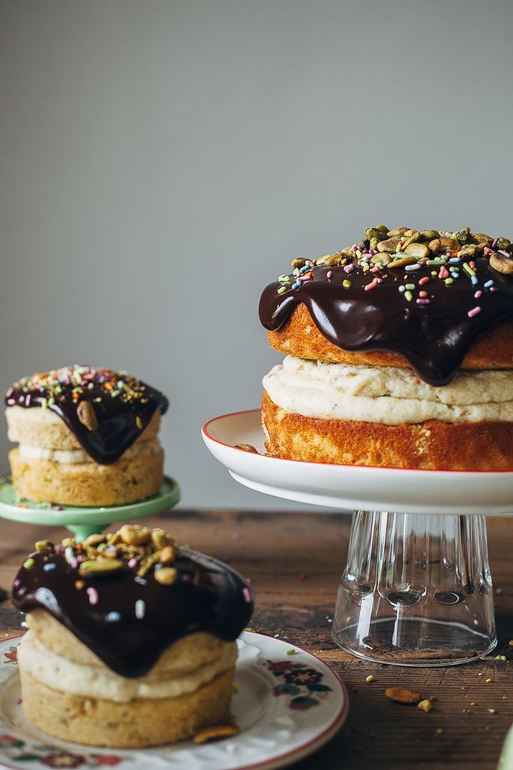 Pistachio Cream Cake with Chocolate Ganache | My Name is Yeh | Food blogs to follow in 2015