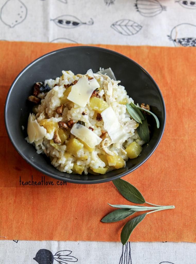  Easy Butternut Squash and Chicken Risotto | Teach. Eat. Love. | Food blogs to follow in 2015