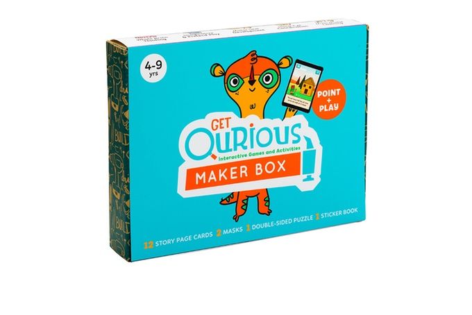 Get Qurious Maker Box from Amazon started as a successful Kickstarter campaign to combine digital and imaginary play.